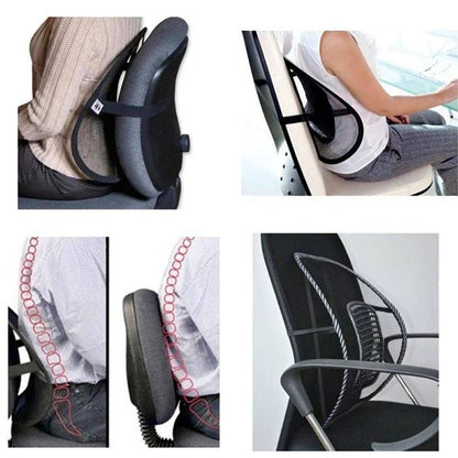 LumbarConfort™ Convierte cualquier silla en un asiento más cómodo