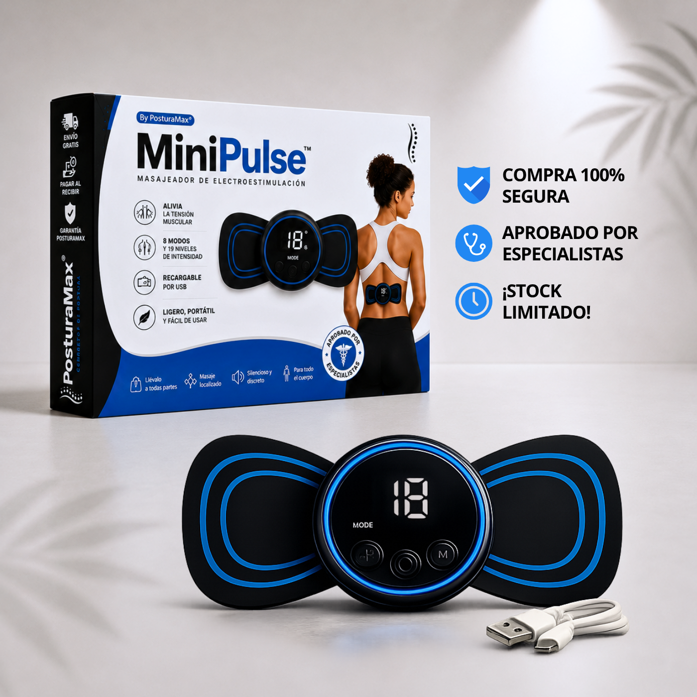 MiniPulse™ Relajación inteligente en la palma de tu mano