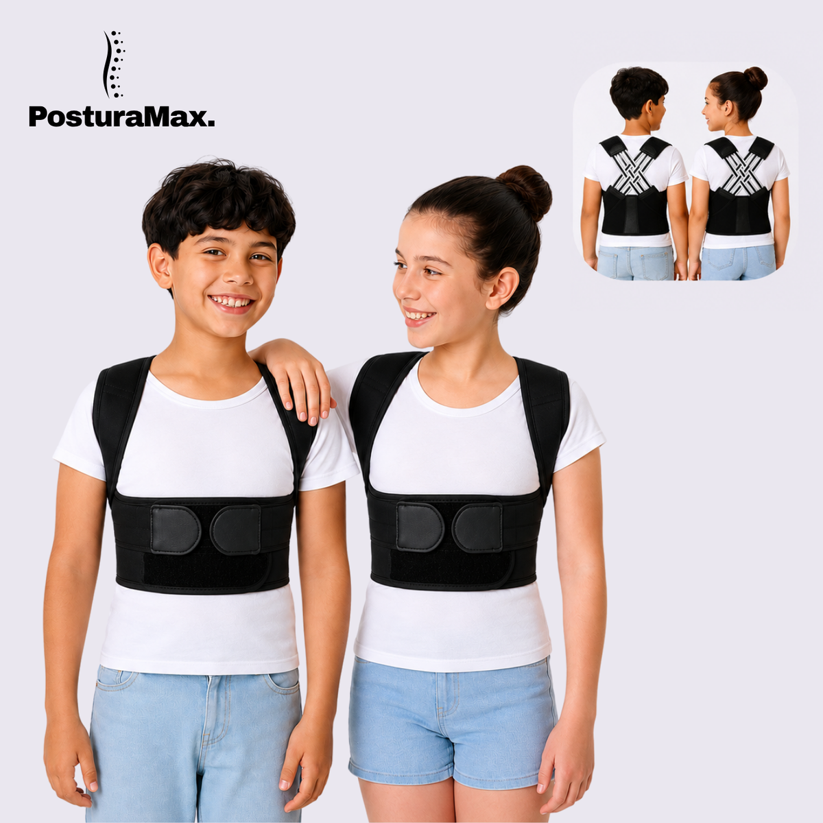 PosturaMax® Despídete de las molestias del día a día y mejora tu postura con confianza