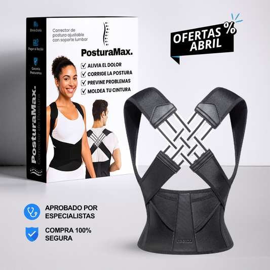 PosturaMax® Despídete de las molestias del día a día y mejora tu postura con confianza