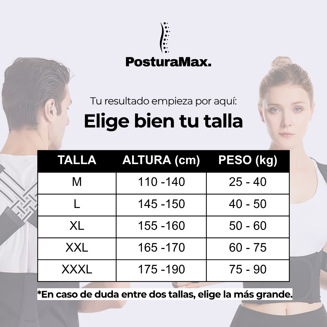 PosturaMax® Despídete del dolor y la joroba desde el primer uso: postura erguida y cintura más definida sin esfuerzo ni molestias